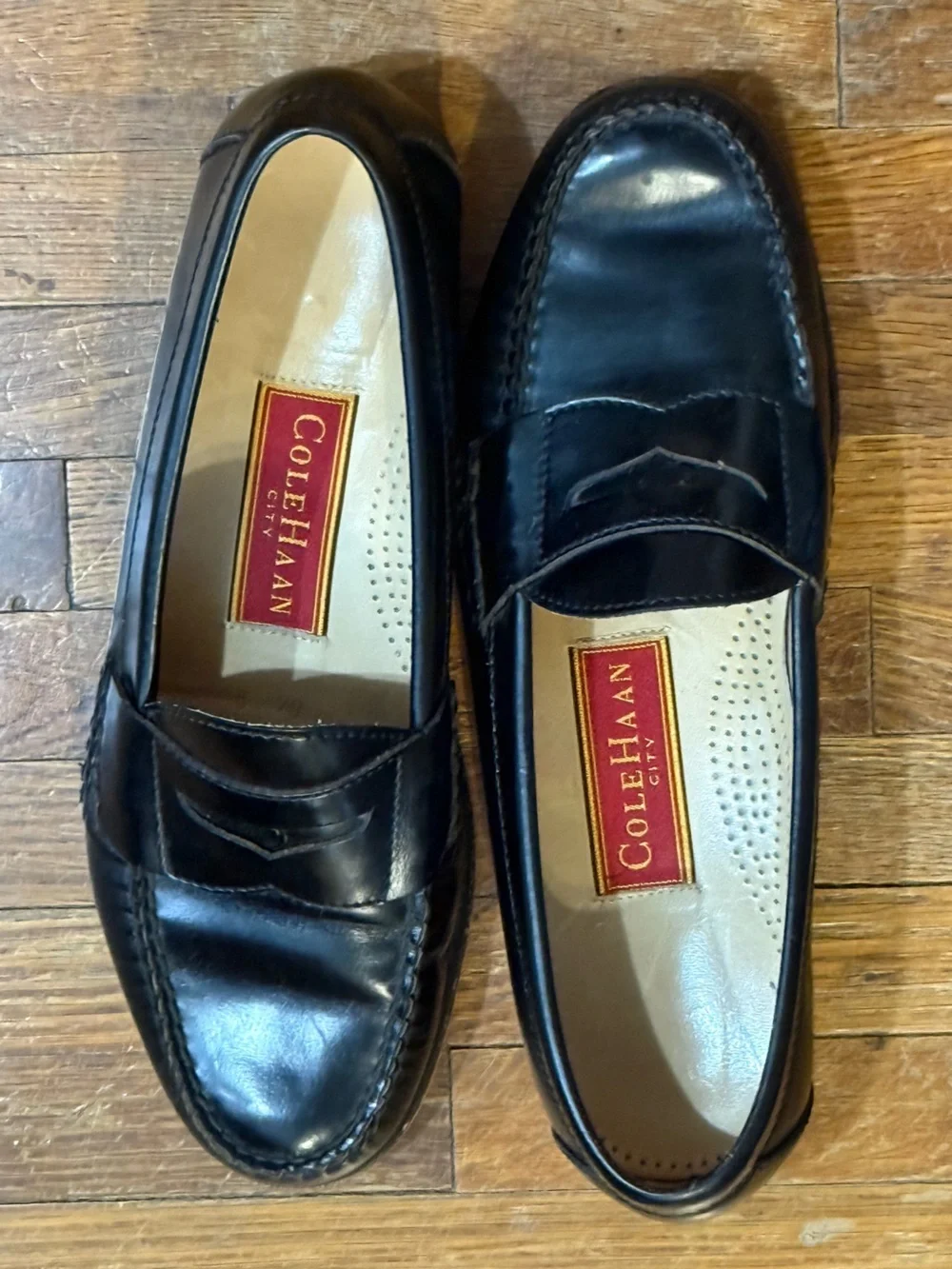 Cole Haan Men’s Black Pinch Penny Loafers